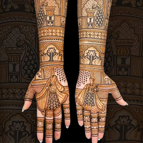 Aayesha Khan Mehandi Artist in Maharashtra – Best Bridal & Traditional Mehndi Designs Aayesha Khan Mehandi Artist in Maharashtra applying beautiful bridal mehndi design with intricate patterns and traditional motifs.