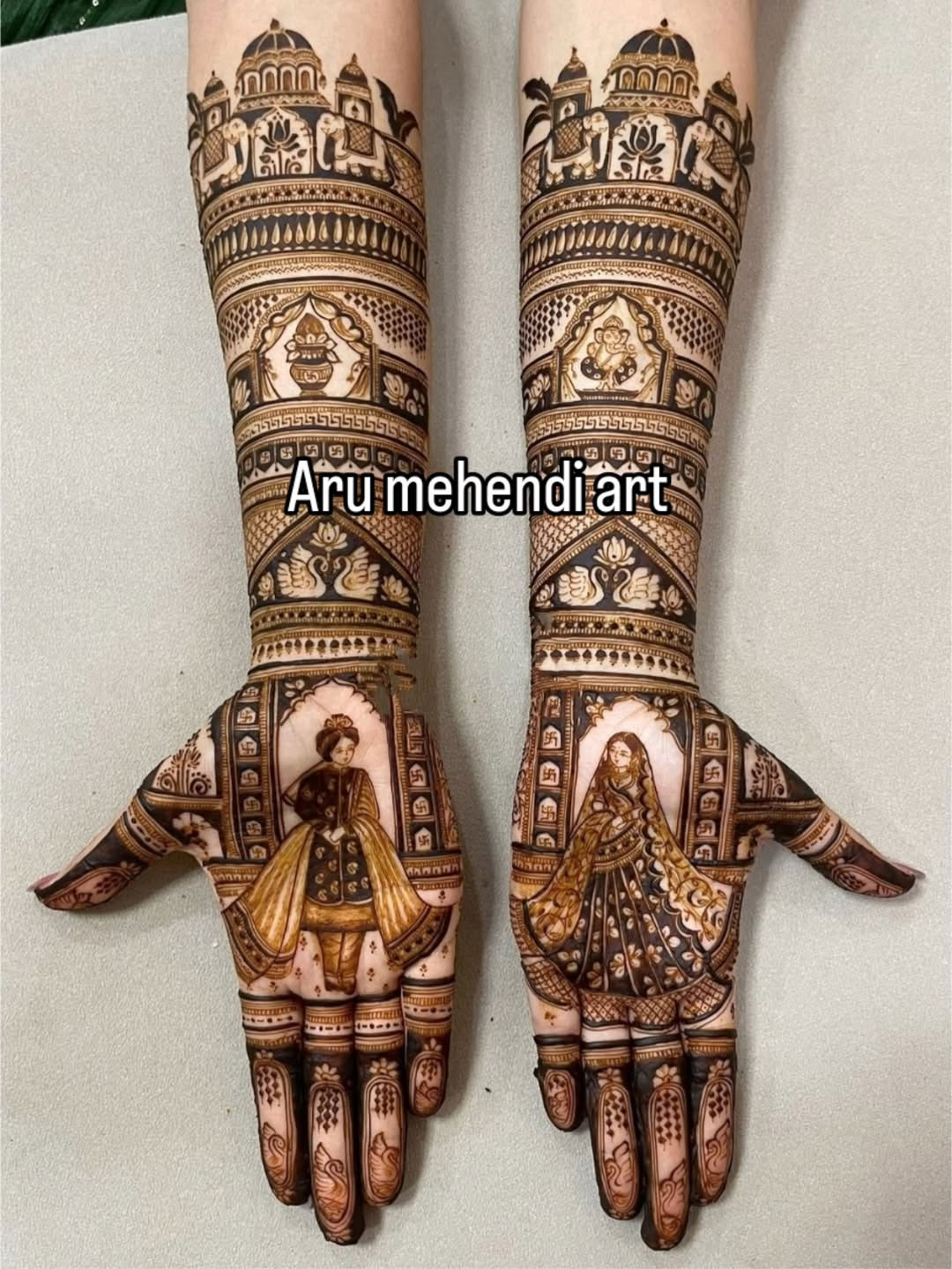 Bridal feet mehndi with delicate curves