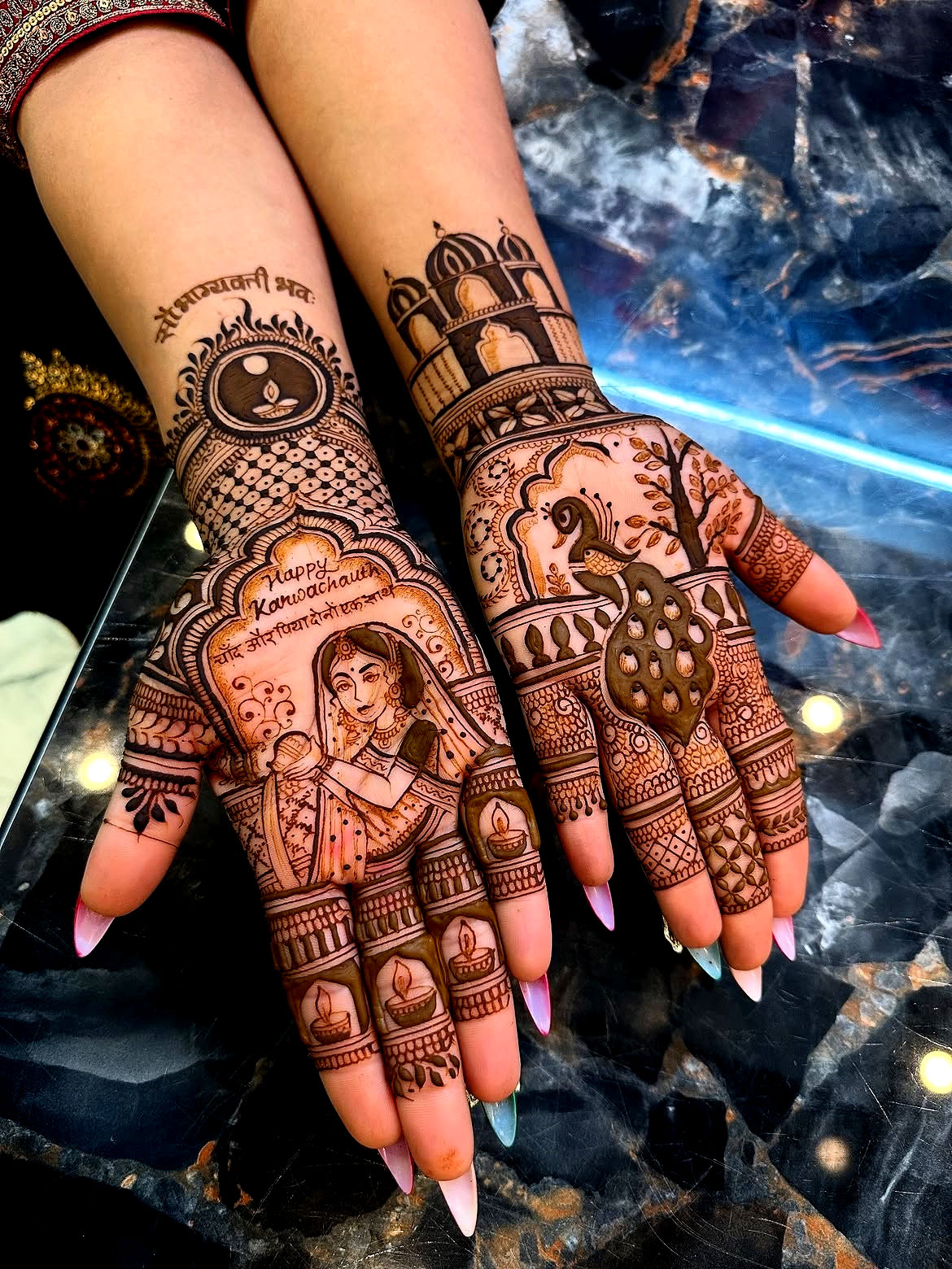 Karwa Chauth Mehandi by Kundan